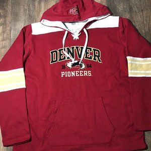 NEW Champion Denver Pioneers 1864 lace up red vars
